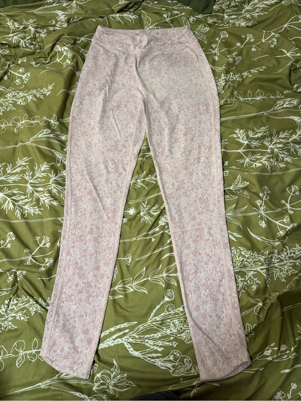 Gymshark Light Pink Micro-Pattern High-Rise Leggings